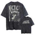 Retro Rock Music Graphic T-Shirt Men’s Oversized Vintage Washed Tee Streetwear