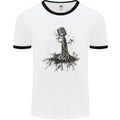 Microphone Tree Music Singing Singer Mens Ringer T-Shirt