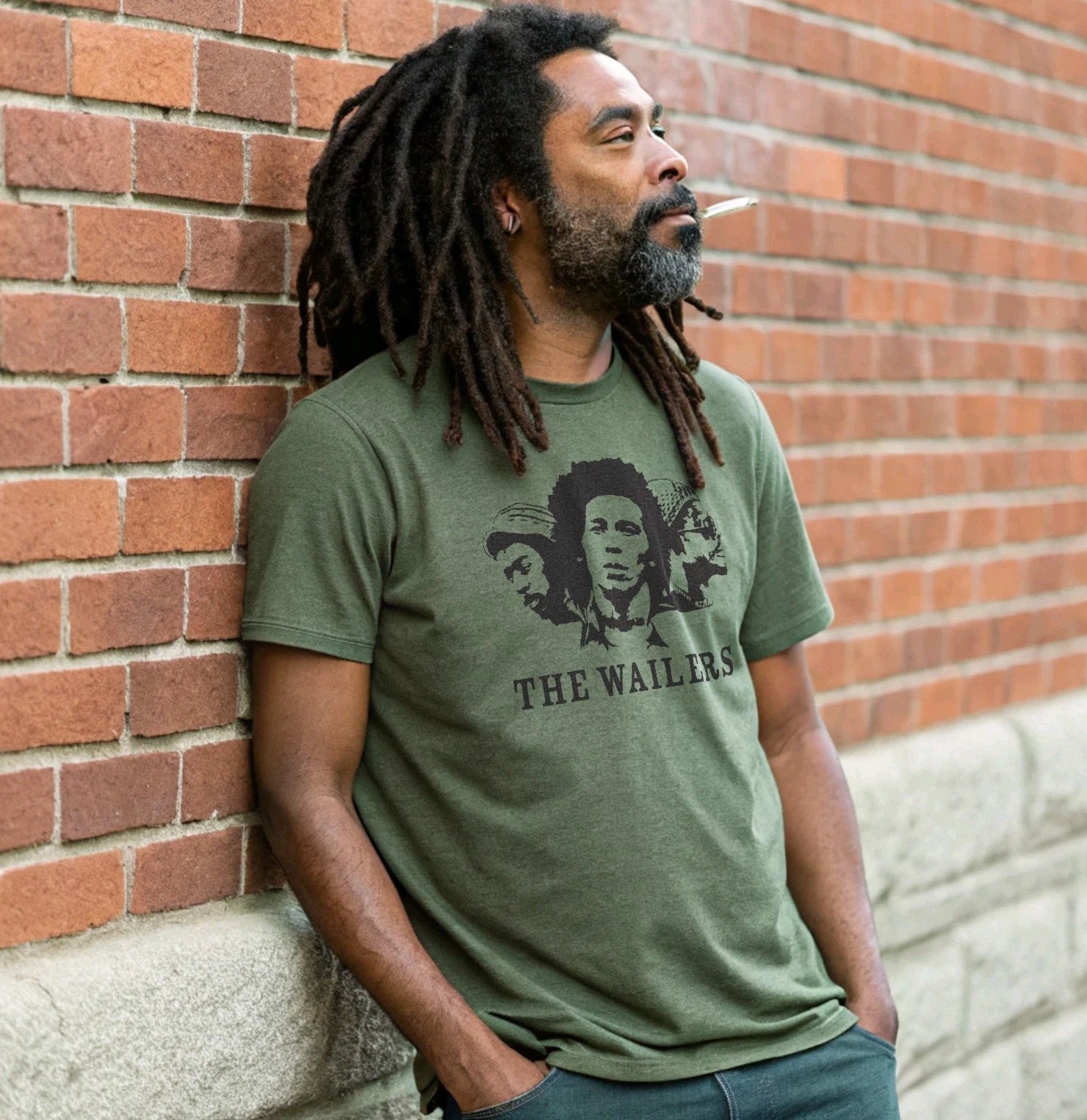 The Wailers Retro Unisex T-Shirt - Modern Fit Rasta Bob Marley Reggae tee S-2XL