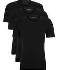 Mens T-Shirts BOSS Black 3 Pack Short Sleeve With Logo - Size M