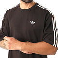 NEW MENS ADIDAS ORIGINALS 3 STRIPES OVERSIZE TEE SHIRT ~SIZE LARGE  #KE290