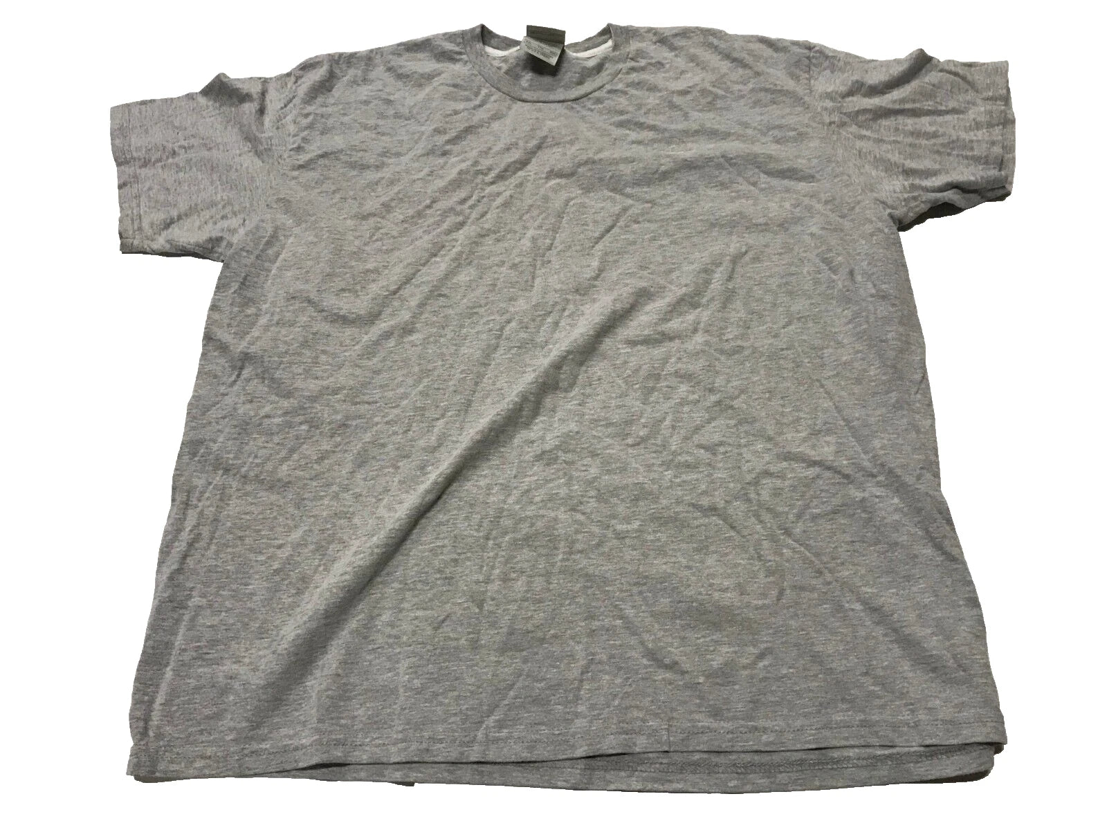 Y2K Vintage Simple Check Nike Tee Shirt - Gray - Men's Size 2XL