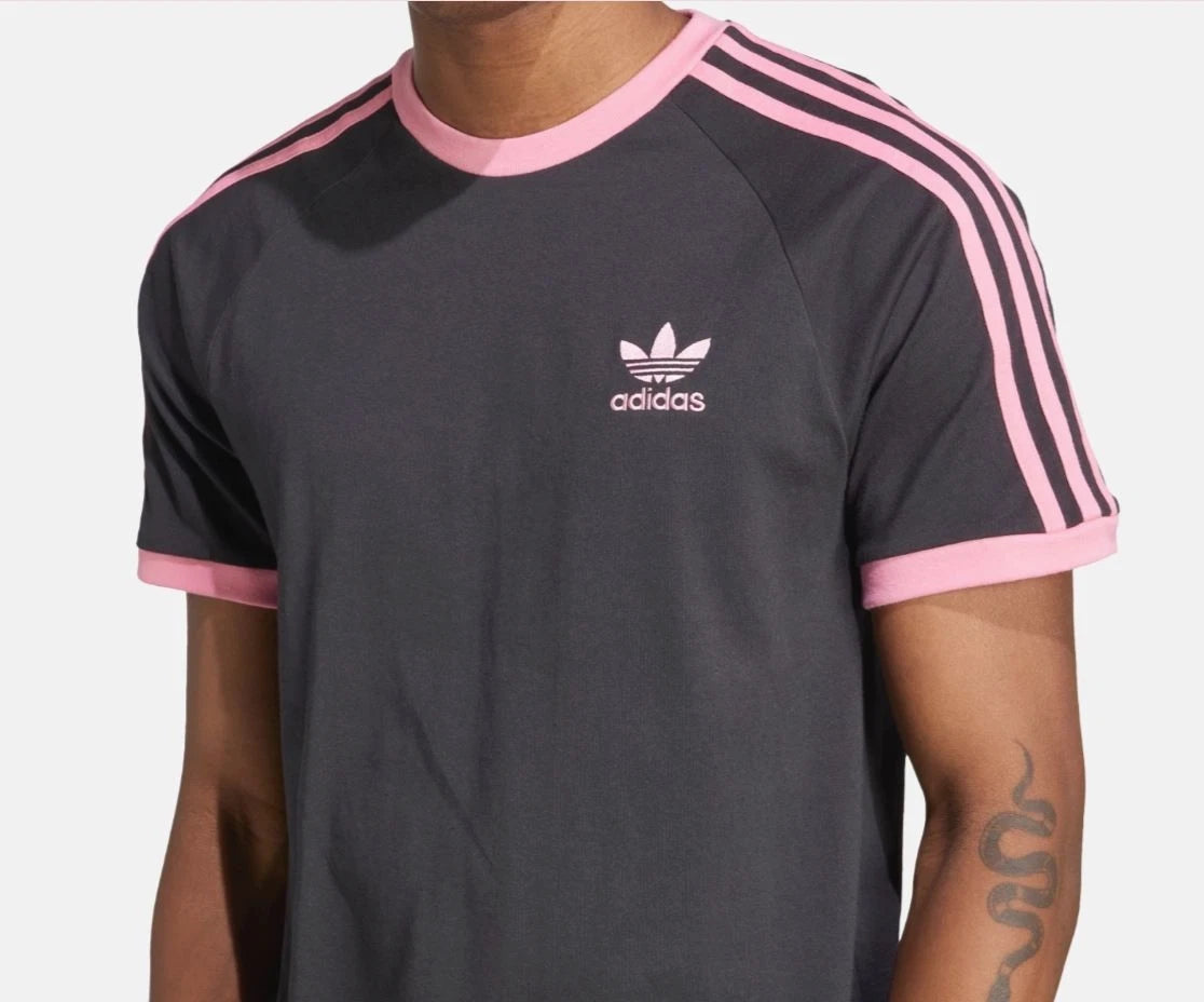 NEW MENS ADIDAS ORIGINALS 3-STRIPES CALIFORNIA TREFOIL SHIRT ~SIZE XL #KA56 PINK