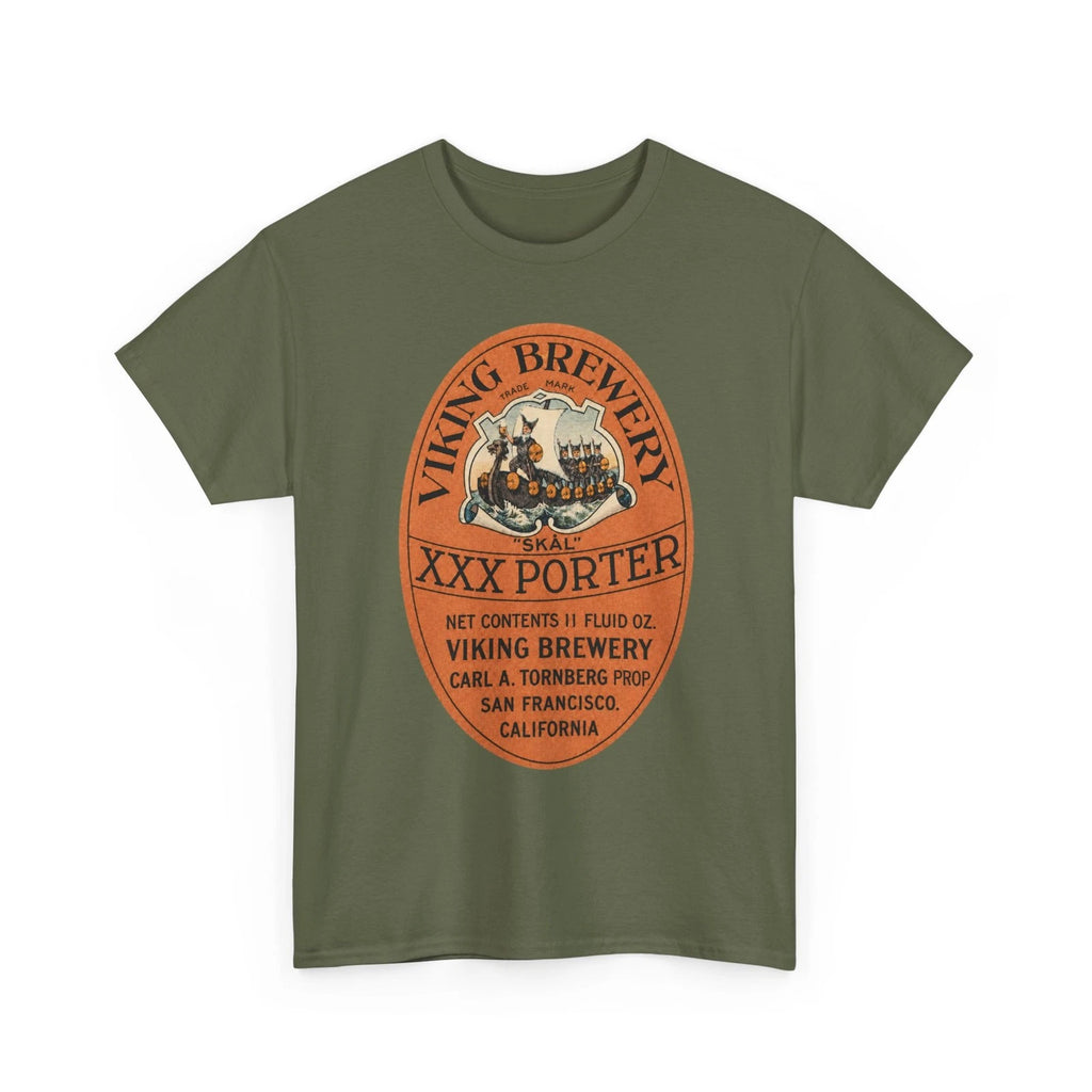 Viking Brewery Skal XXX Porter San Francisco CA Tornberg Pre-Pro Beer T-Shirt
