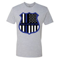 Blue Lives Matter Thin Line Unisex T shirt American flag USA Police badge Cops