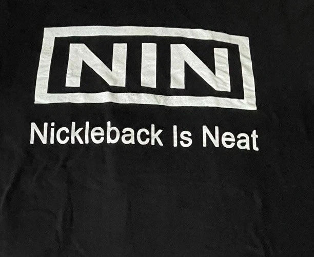 Meme Nine Inch Nails Fans Tee Nickleback Is Neat Tee Shirt XL Port & Co