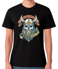 Viking Skull Valhalla Norse Soul Unisex T-Shirt Nordic Warrior Graphic Tee