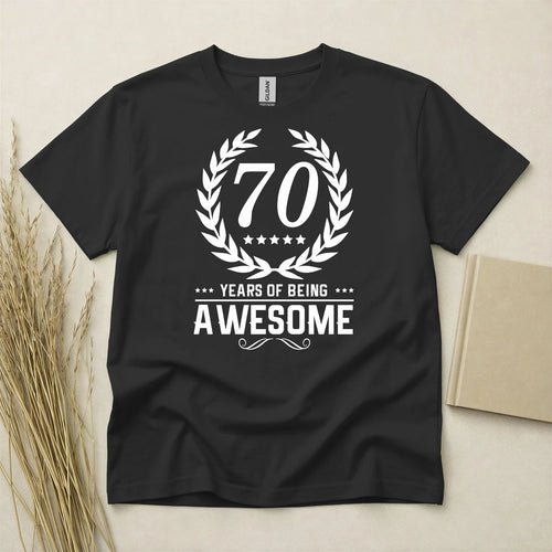 70th Birthday T-shirt Born In 1956 70 Years Old Gifts 70 Years Awesome T Shirt