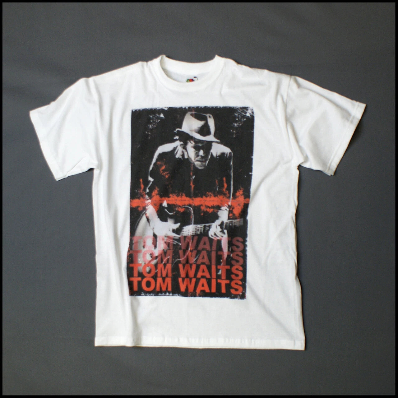Tom Waits Blues Punk Rock Short Sleeve White Unisex T-shirt S-3XL