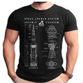 NASA Artemis Rocket Blueprint Adult T-Shirt