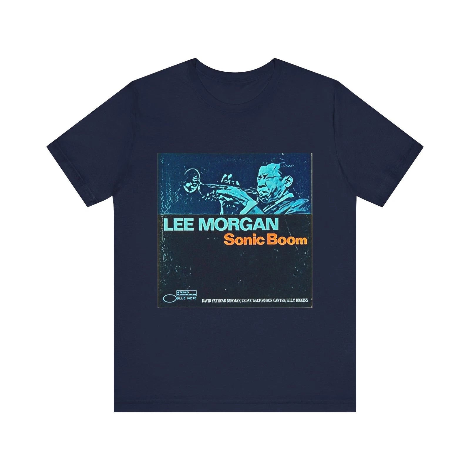 Lee Morgan Sonic Boom Jazz Short Sleeve Tee Shirt Graphic Print Crewneck Unisex