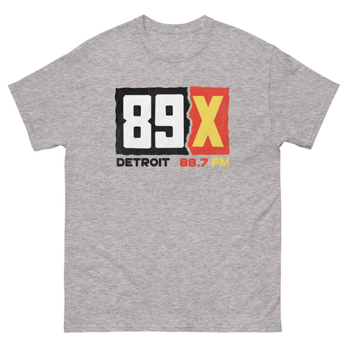 89 X Detroit 88.7 Radio Gray Graphic T Shirt Unisex classic tee