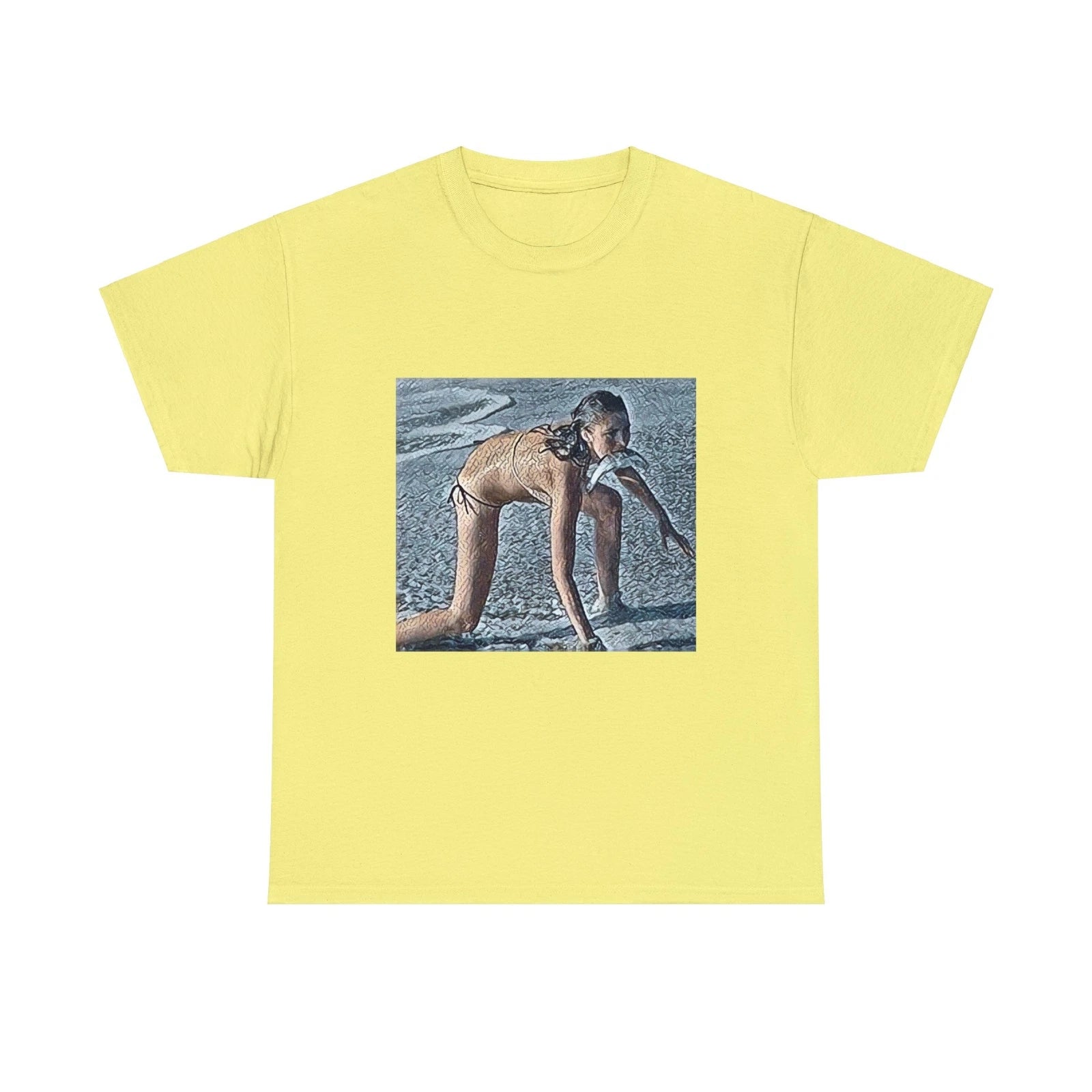 Modern Woman Graphic Print Short Sleeve Crew Neck Unisex Heavy Cotton Tee Shirt