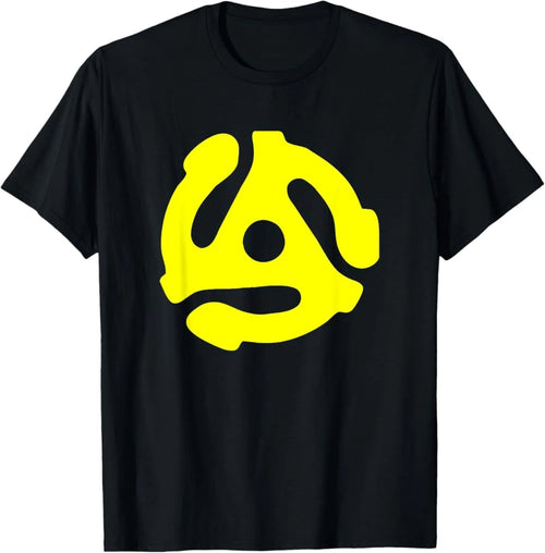 45rpm RECORD ADAPTER T-SHIRT Hip Hop Beastie DJ EQUIPMENT boys Unisex Te
