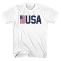 USA Patriotic Flag Blue USA Logo Men's T Shirt