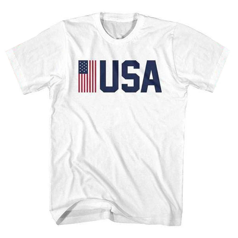 USA Patriotic Flag Blue USA Logo Men's T Shirt