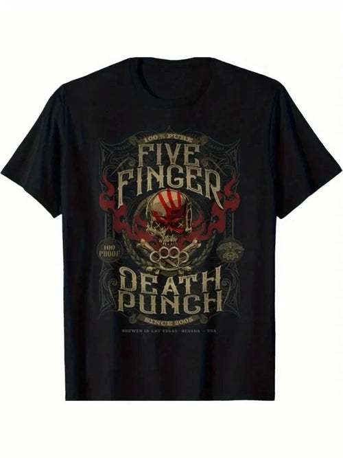 5FDP 100 Proof T-Shirt - Official Five Finger Death Punch Band Merchandise - Hea