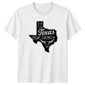 Texas EST 1845 Western US States Mens T-Shirt Womens Tee Graphic Longhorn Design