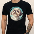 Mens Shih Tzu Dog Print Cotton T-Shirt Size XS to 5XL