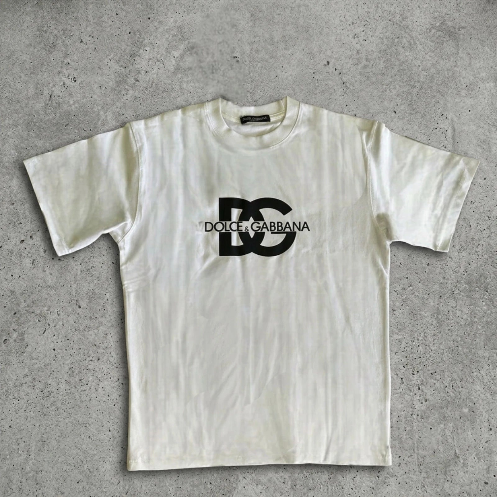 D&G White Logo T-shirt