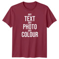 Personalised T-Shirt Custom Photo Logo TexT-Shirt Printed Stag Do Hen Party Tee