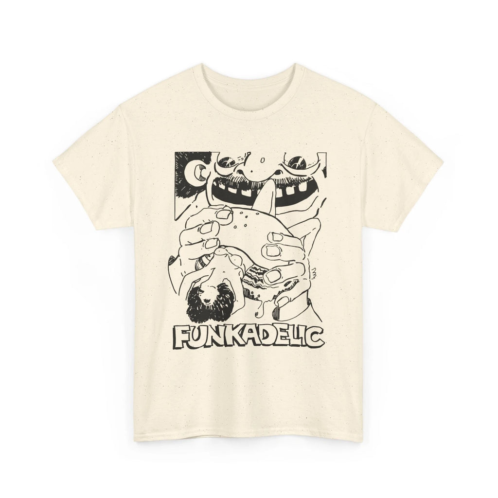 1970s ad for funkadelic's let's take it to the stage album custom edit tshirt