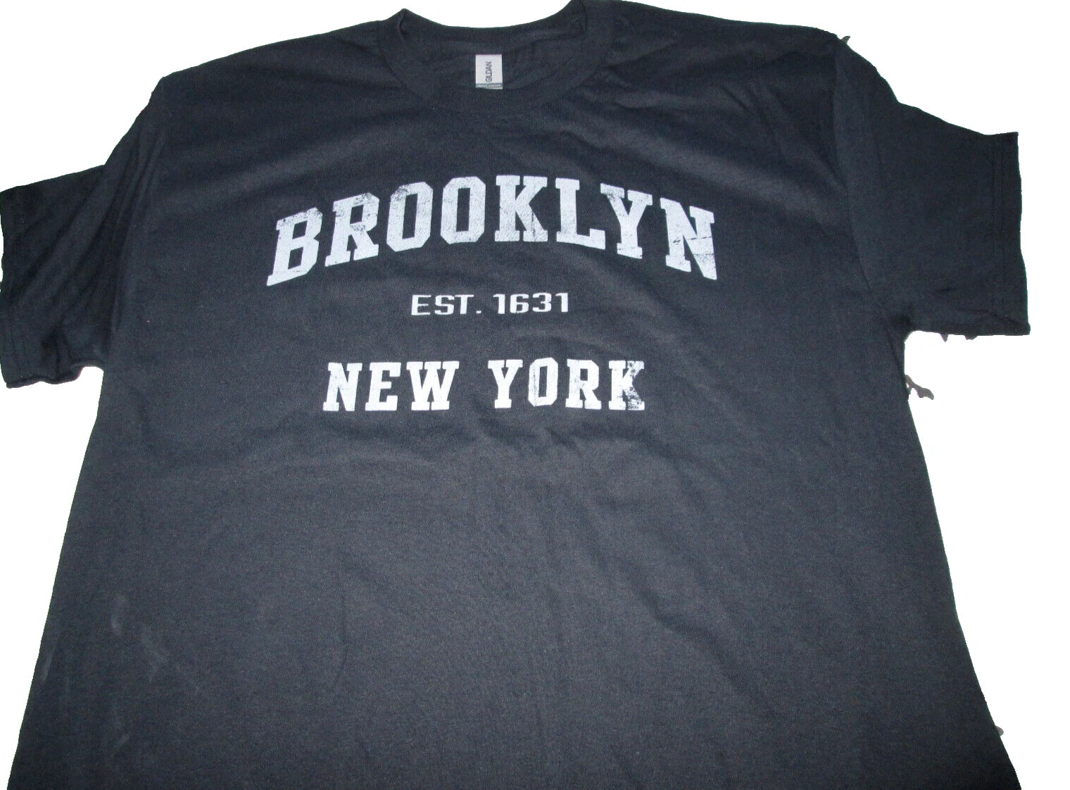 Brand New Men's Brooklyn New York  NYC  Est. 1631  Black  Cotton T-shirt Large