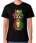 Jah Rasta Fari T-Shirt Reggae Mens Ladies Rastaman Lion Rastafarian Unisex Tee
