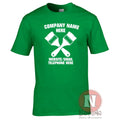 Decorators house painters t-shirt custom personalise your company details