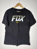 Fox Racing T Shirt Mens Size XL Slim Fit Active Moto Black Camo Stripe Logo