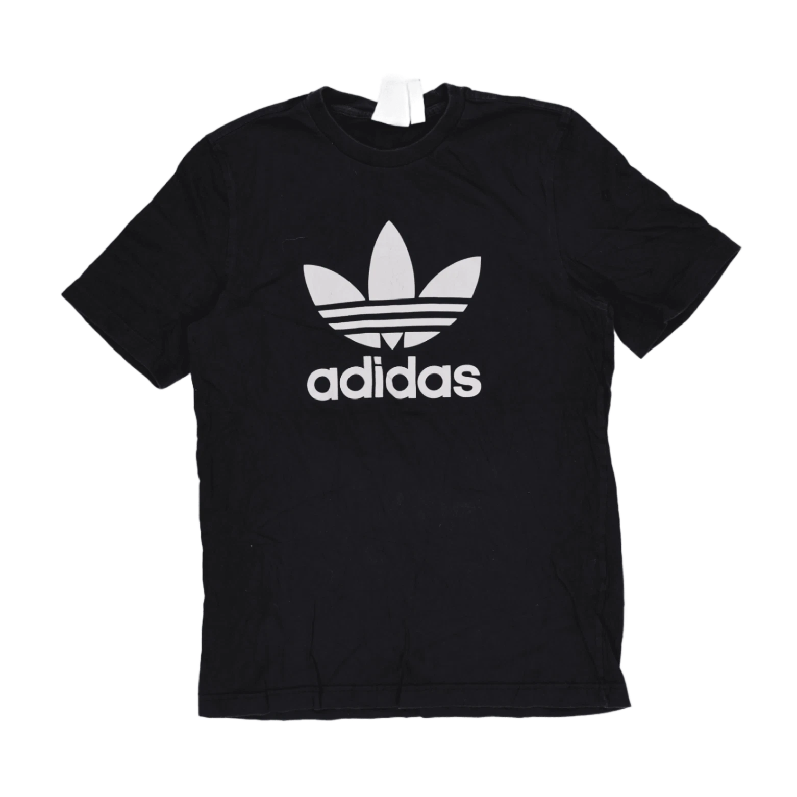 Adidas Men's Black Crew Neck Short Sleeve Cotton T-Shirt Size S