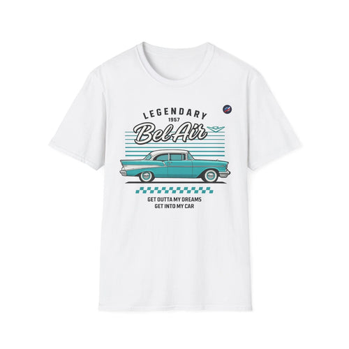 1957 Chevy Bel Air Shirt – Aqua Classic Car Tee Get in My Car Graphic