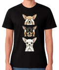 Chihuahua See No Evil Hear No Evil Speak No Evil Dog Unisex T-Shirt