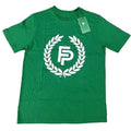 Men's Green Organic Cotton T-Shirt Laurel Wreath Logo XL
