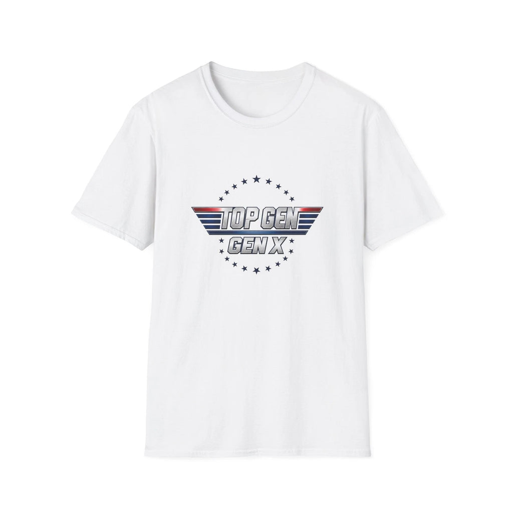Top Gen Gen X T-Shirt | Retro Wings Logo, 80s Pilot Style, Gen X