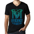 Men's Graphic T-Shirt V Neck Efficiency Is The Highest Good Eco-Friendly Limited
