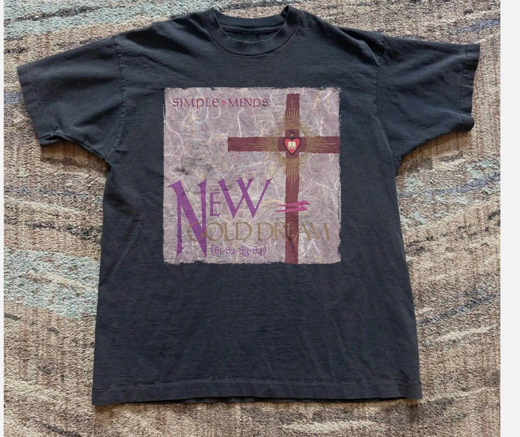 Simple Minds New Gold Dream (81–82–83–84) Unisex Black T-shirt Size S-5XL