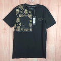 Supply & Demand T Shirt Mens Medium Black Paisley Cotton Stretch Casual Wear