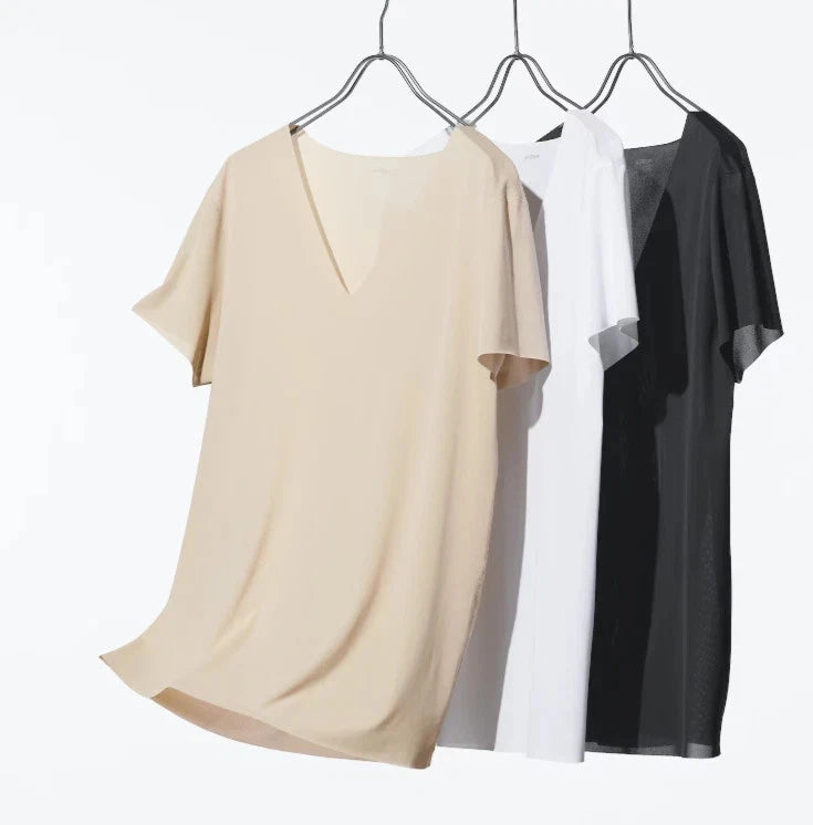UNIQLO AIRism Deodorant Mesh V-Neck T-Shirt Men’s 5-piece set