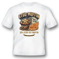 Stud muffin 30% stud 70% muffin black or white tee humor funny adult