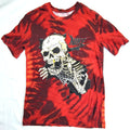 Nike Shirt Red Frenzy Skull Skeleton Graphic Basketball Tie Dye Men's X-Small