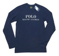 Polo Ralph Lauren Men's Navy Logo Graphic Crew-Neck Long Sleeve Sleep T-Shirt