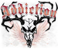 Hunting t shirt Dixie Land Outdoors Addiction Archery apparel Deer Skull