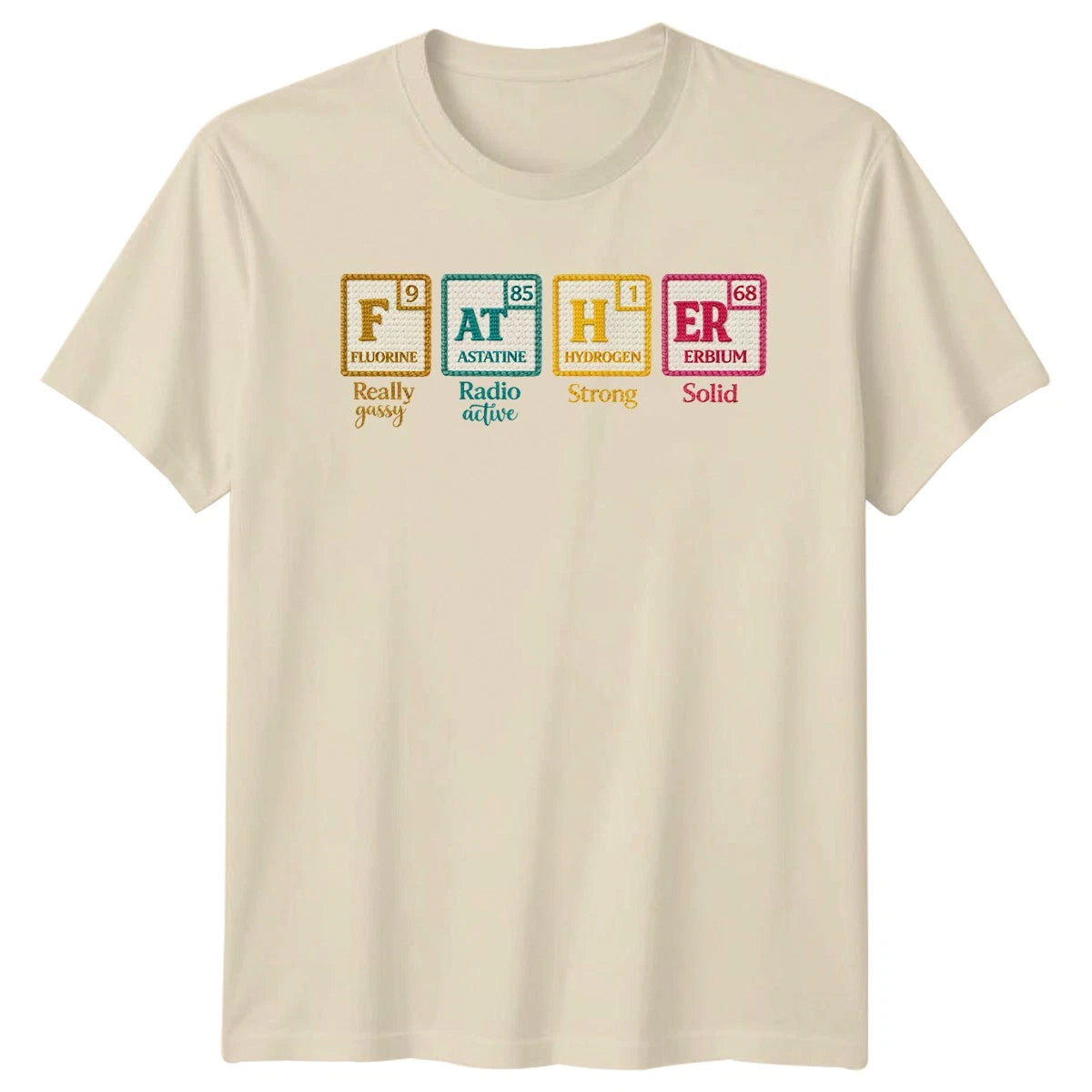 Fluorine Astatine Hydrogen Erbium Mens T-Shirt Chemistry Father Fathers Day Gift