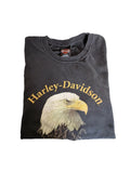 VTG ‘00s Harley-Davidson Motorcycles Eagle Head Logo T-shirt Sz XL Biker Chopper