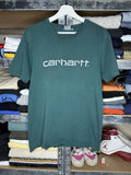 Carhartt Vintage Skateboarding Y2K Graphic Logo Streetwear Green Tee T-shirt