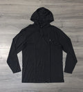 Polo Ralph Lauren Hooded Long Sleeve Cotton T Shirt Black Men’s Big Tall Size LT