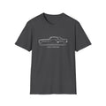 1969 Camaro Classic Muscle Car Line Art Vintage Style T-Shirt
