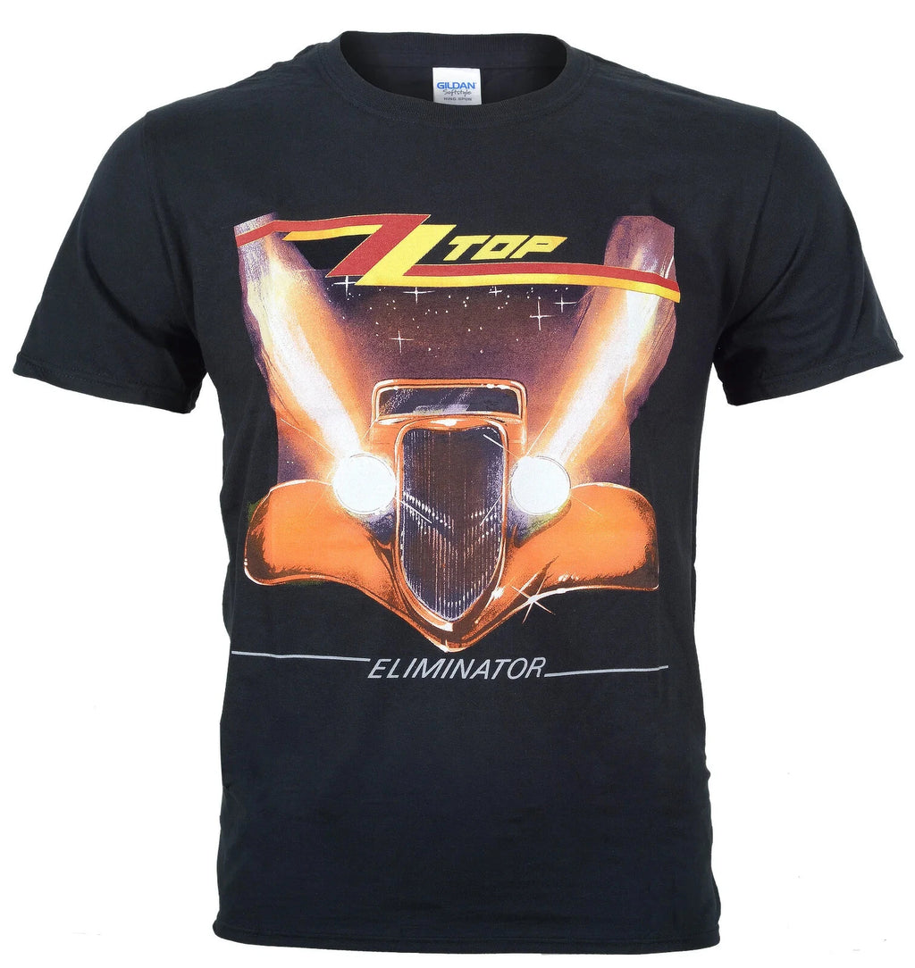 Official ZZ Top T Shirt Eliminator Album Cover Hot Rod Car New  Medium