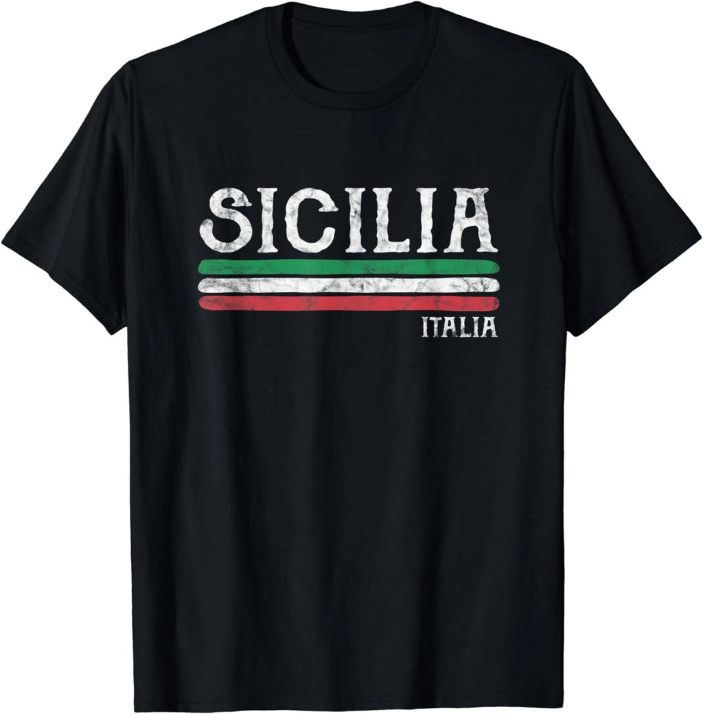 Limited Vintage Sicilia Italy Italia Souvenir Italian Sicily T-Shirt